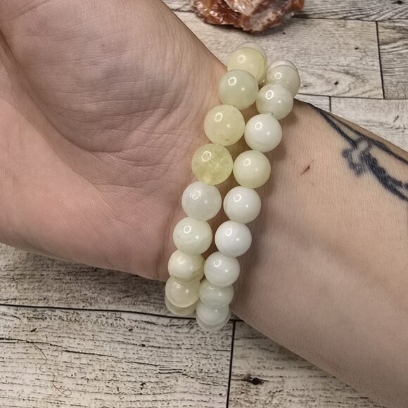 Chinese Jade Crystal Bracelet - Picture 3 of 4